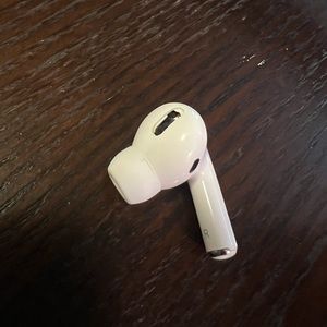 Right side Apple AirPods Pro works it just missing plastic cover on top